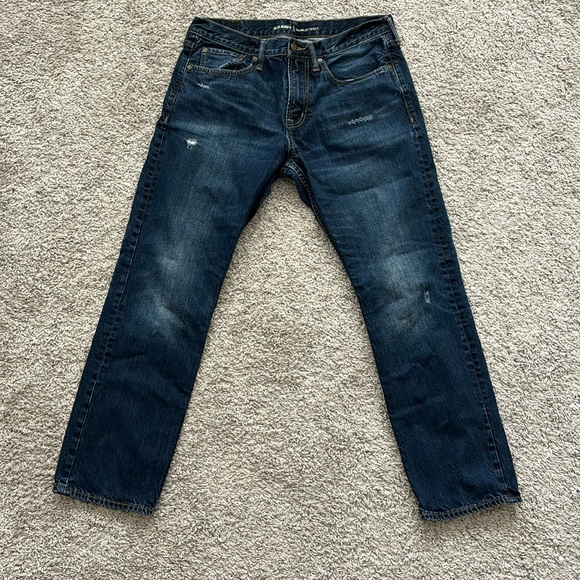 Old Navy Other - Old navy men’s slim jeans 34x30. Distressed dark blue.
